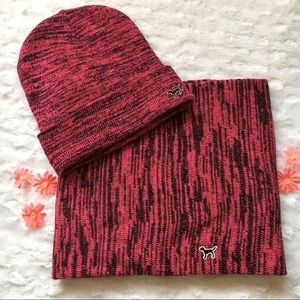 NWOT Victoria Secret Pink Scarf and Beanie LOWEST